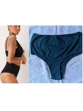 NWT Frank and Oak | The Organic Cotton High Waisted Panty in teal